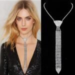 Diamond Necktie Long Choker